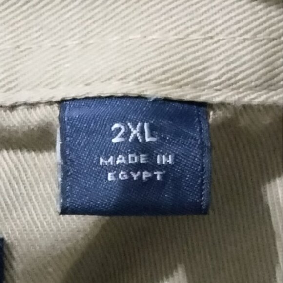 Blue Generation Mens Size 2XL Shirt Short Sleeve Button-Down Khaki - Picture 8 of 10